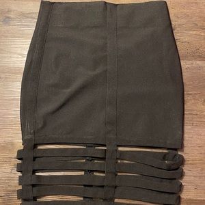 Black pencil skirt